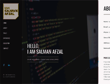 Tablet Screenshot of iamsalmanafzal.com